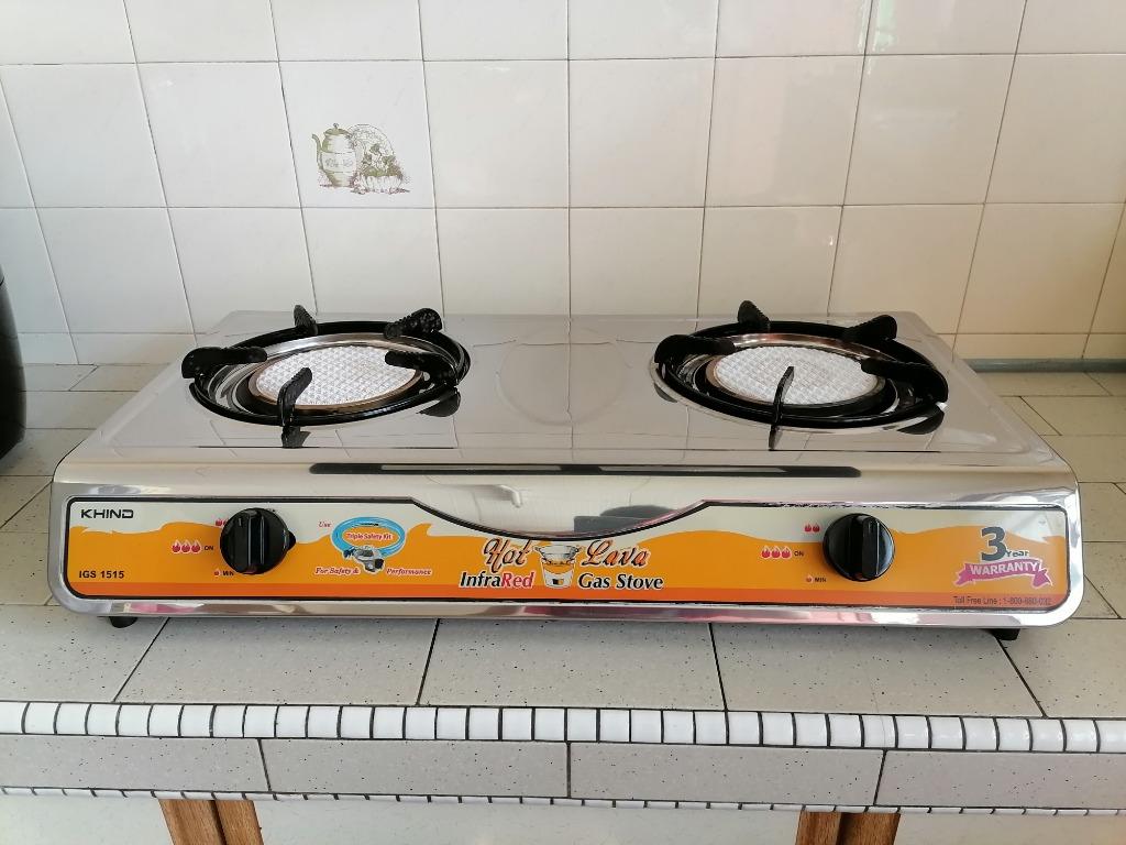 Khind Infrared Heat Gas Cooker TV Home Appliances Kitchen