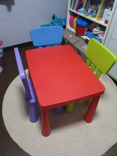 Kids table and chairs