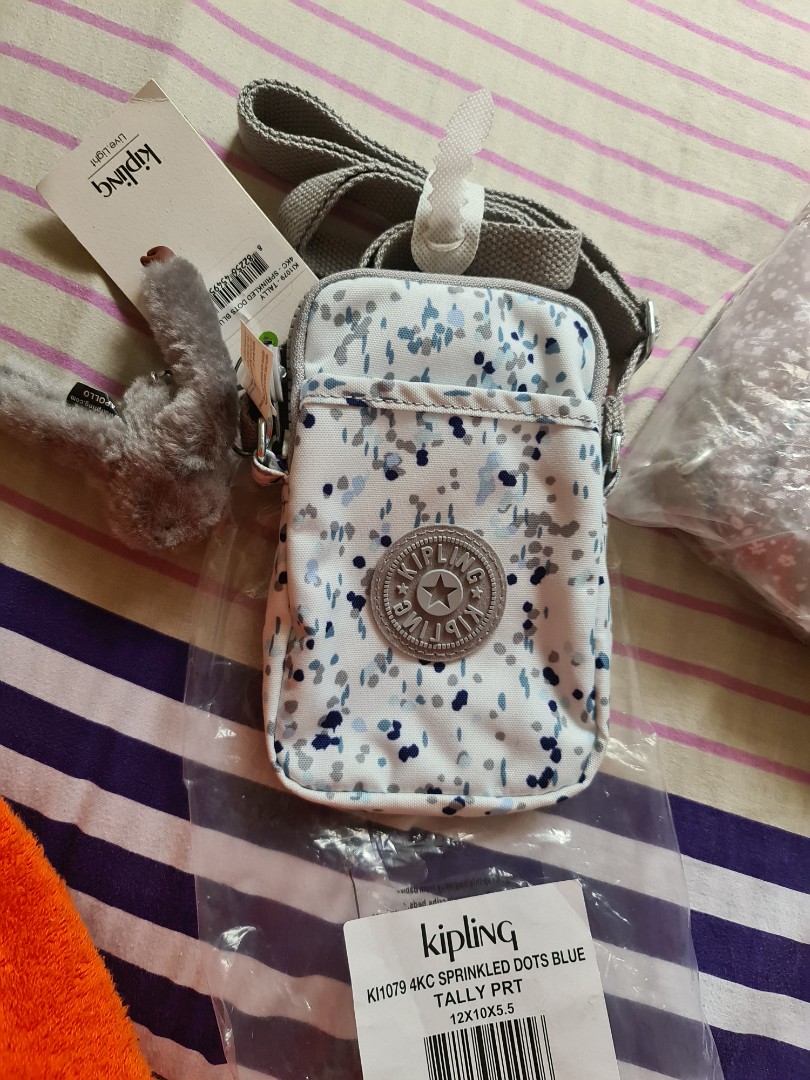 kipling sprinkled dots blue