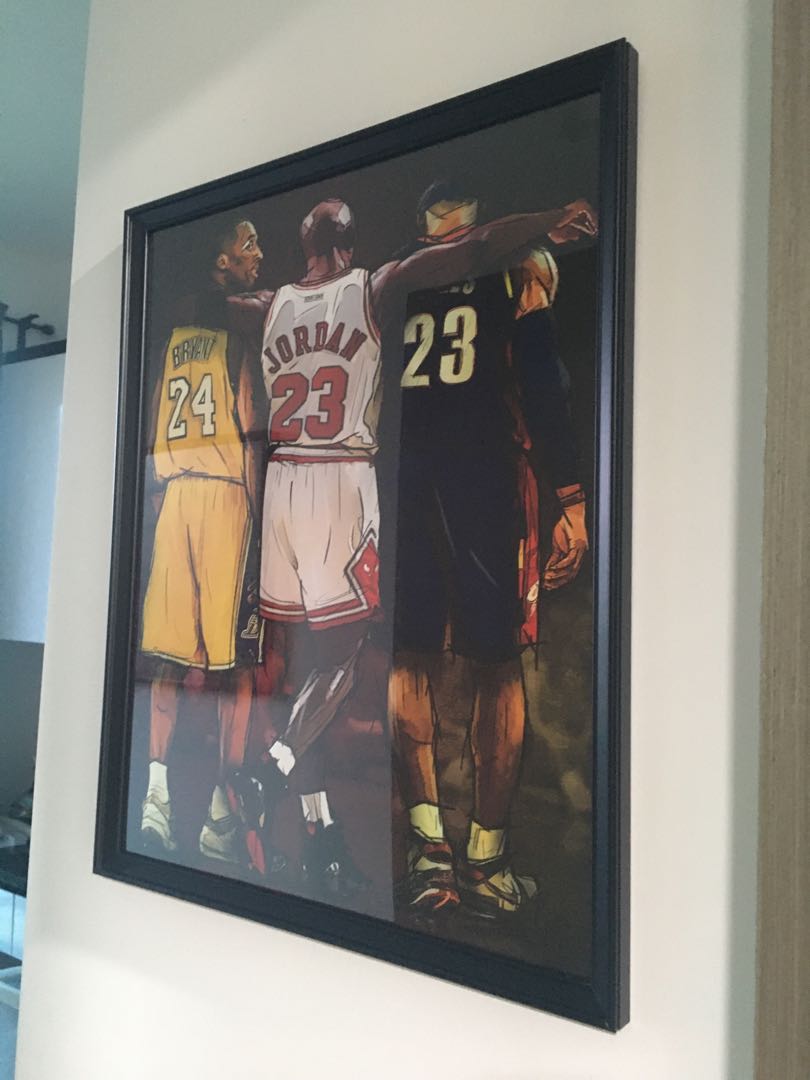 Michael jordan kobe bryant lebron james poster clearance