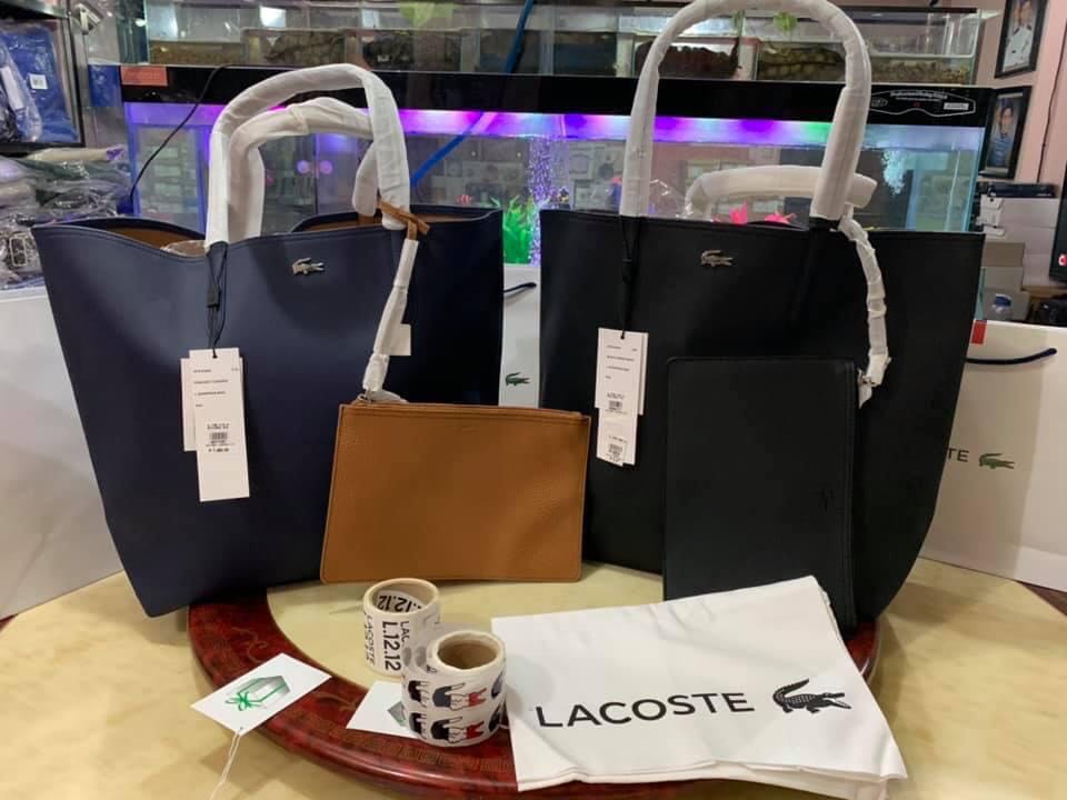 lacoste reversible tote