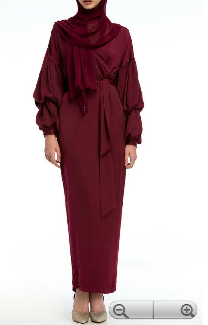 Jubah maroon Clearance