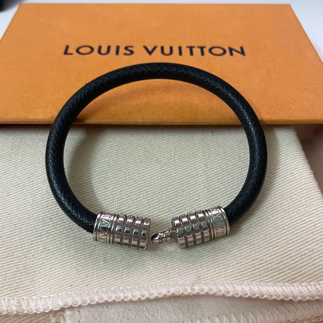 Louis Vuitton, Jewelry, Louis Vuitton Bracelet Damier Graphite Sign It Lv  Plate