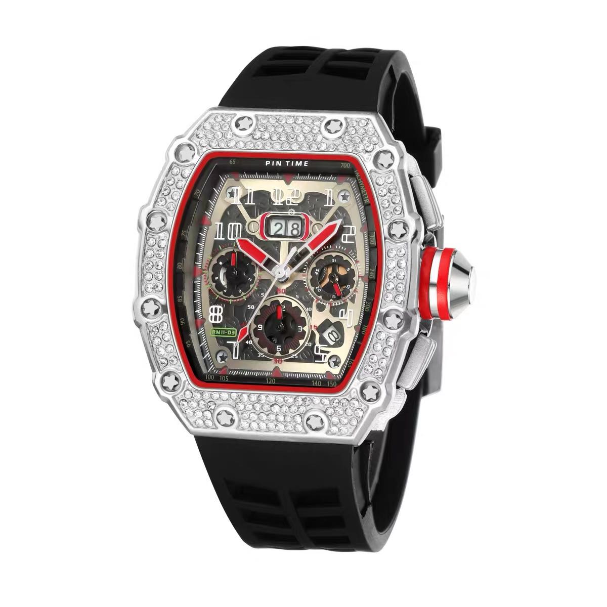 Luxury quartz watch homage rm, Men's 