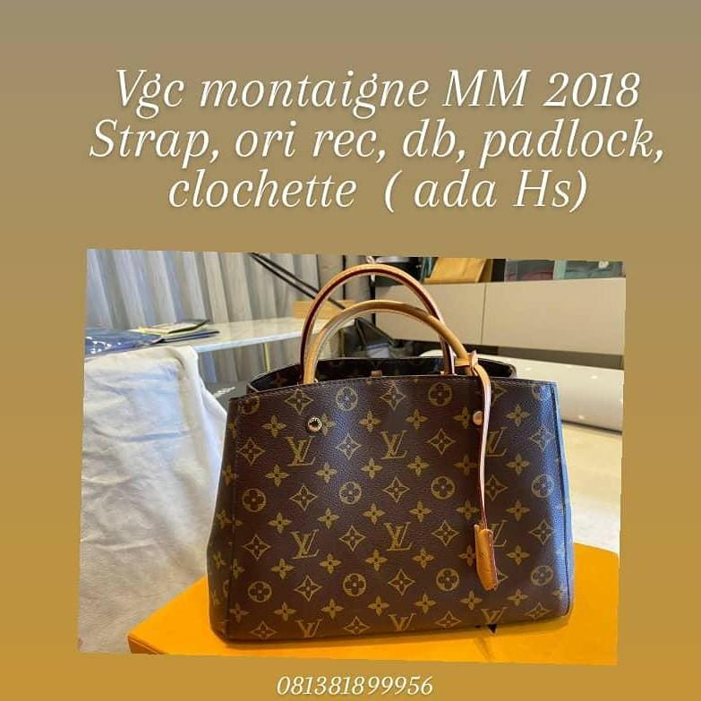 Louis Vuitton Montaigne Damier, Barang Mewah, Tas & Dompet di