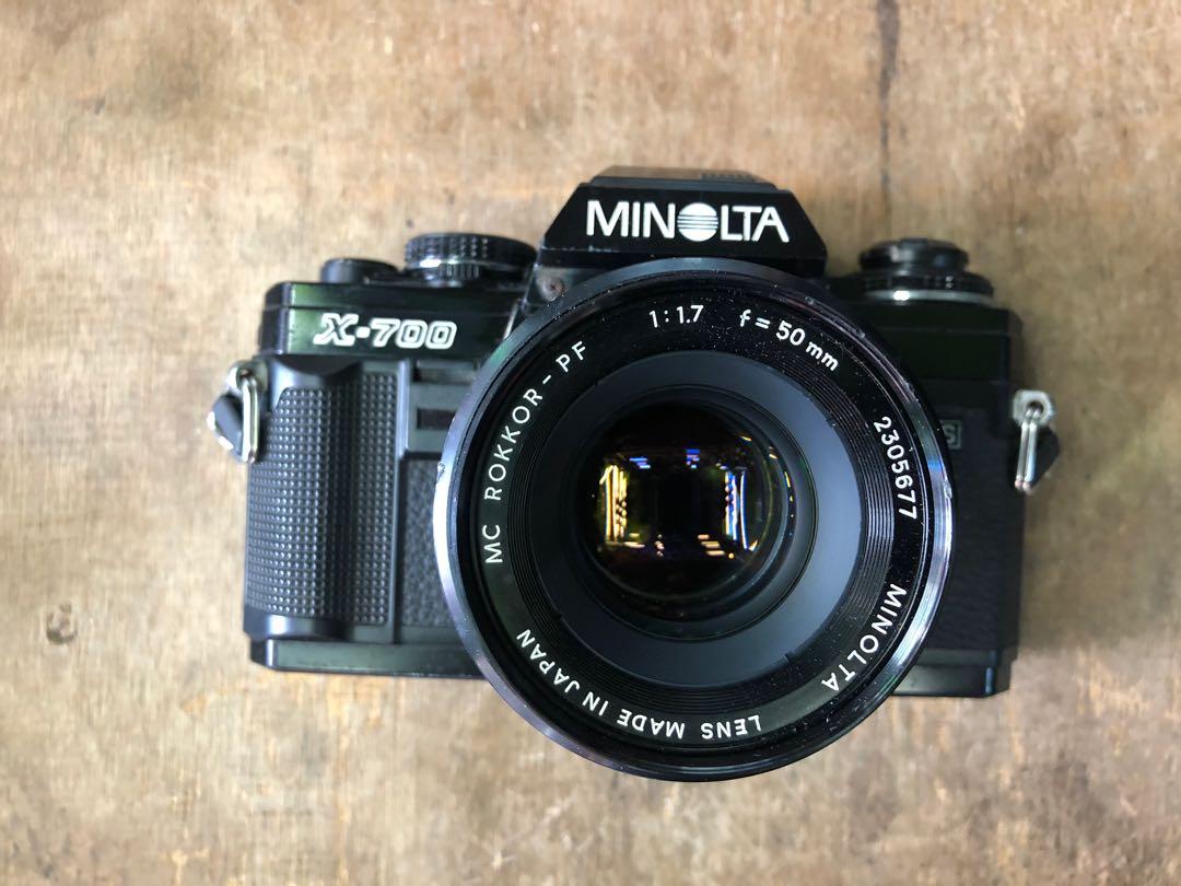 Minolta X-700 連原廠50mm f1.7標準鏡, 攝影器材, 鏡頭及裝備- Carousell