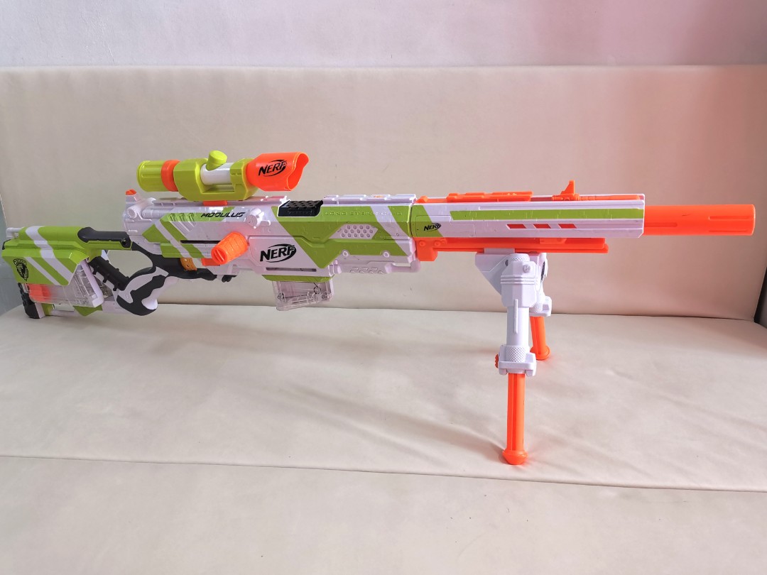 Nerf Longstrike sniper, Hobbies & Toys, Toys & Games on Carousell