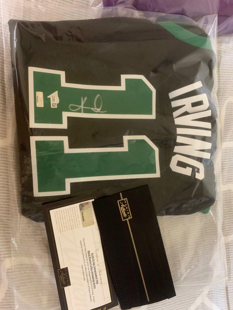 Kyrie Irving Boston Celtics Autographed Black Swingman Jersey