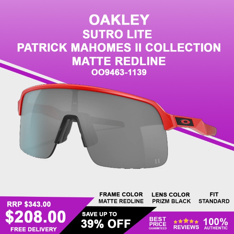 Oakley Sutro Lite Patrick Mahomes II Collection Prizm Black OO9463-1139,  Men's Fashion, Watches & Accessories, Sunglasses & Eyewear on Carousell