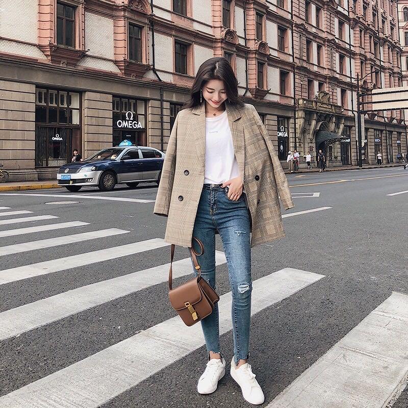 Checked on sale oversized blazer
