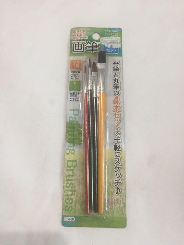 Painting Brushes (4pcs) (Category: Art & Prints) located in Pasay City. Submitted by redgiftshop (Listing ID 1082936745, Image 1). Description: Painting Brushes 4pcs 10mm x 6mm .