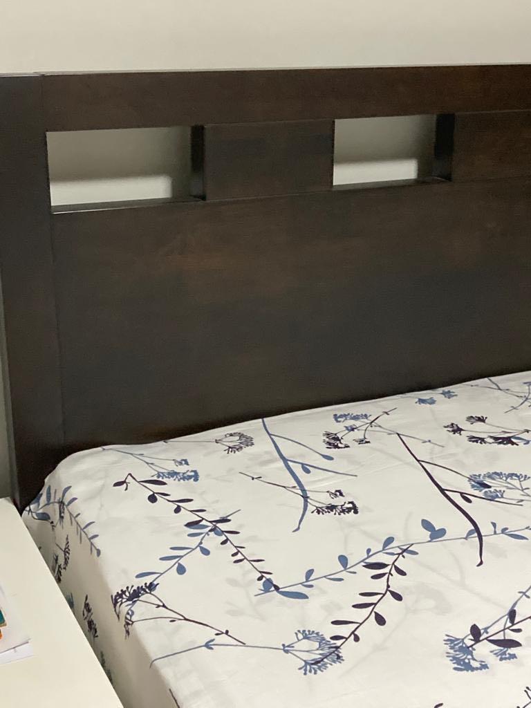 Picket and Rail solid wood bed frame, Furniture & Home Living