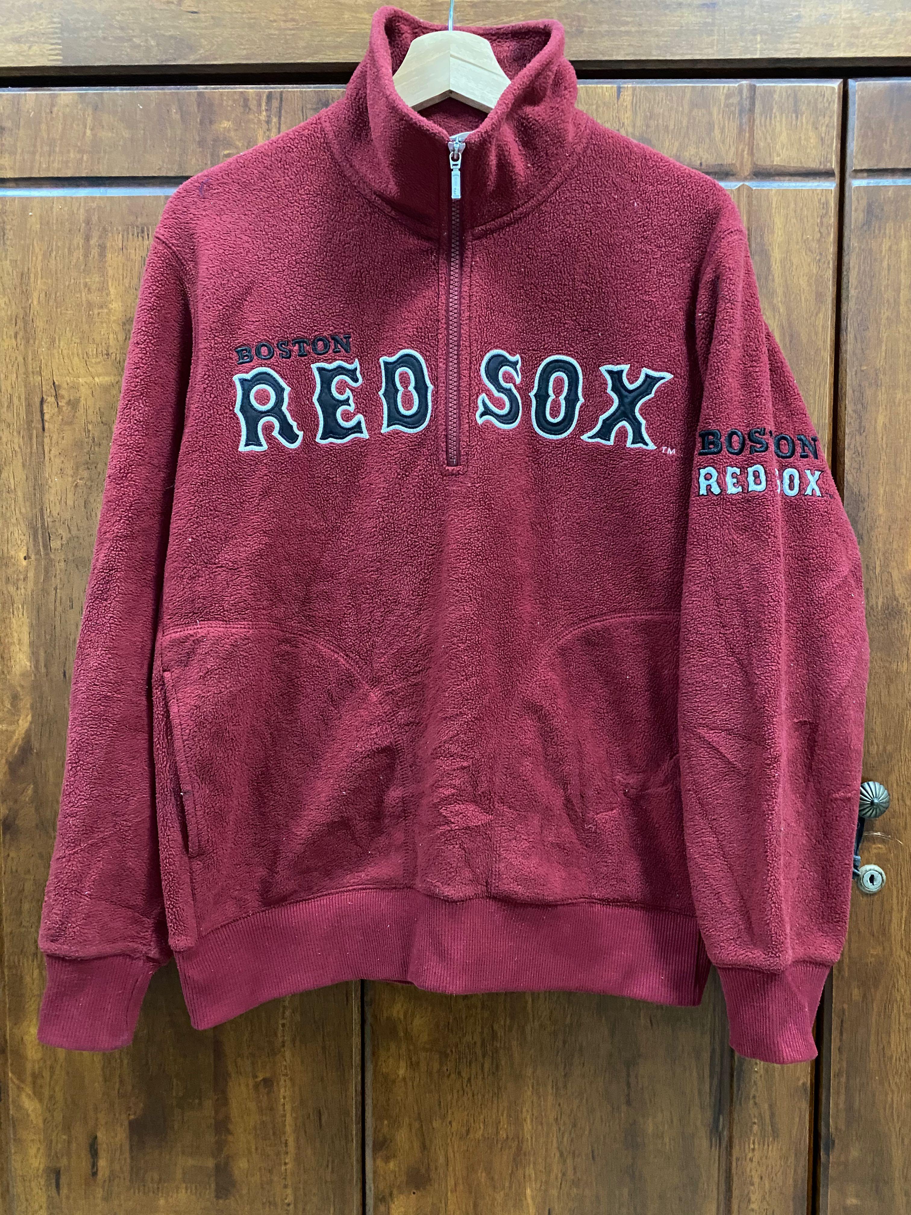 Red sox on sale half zip pullover