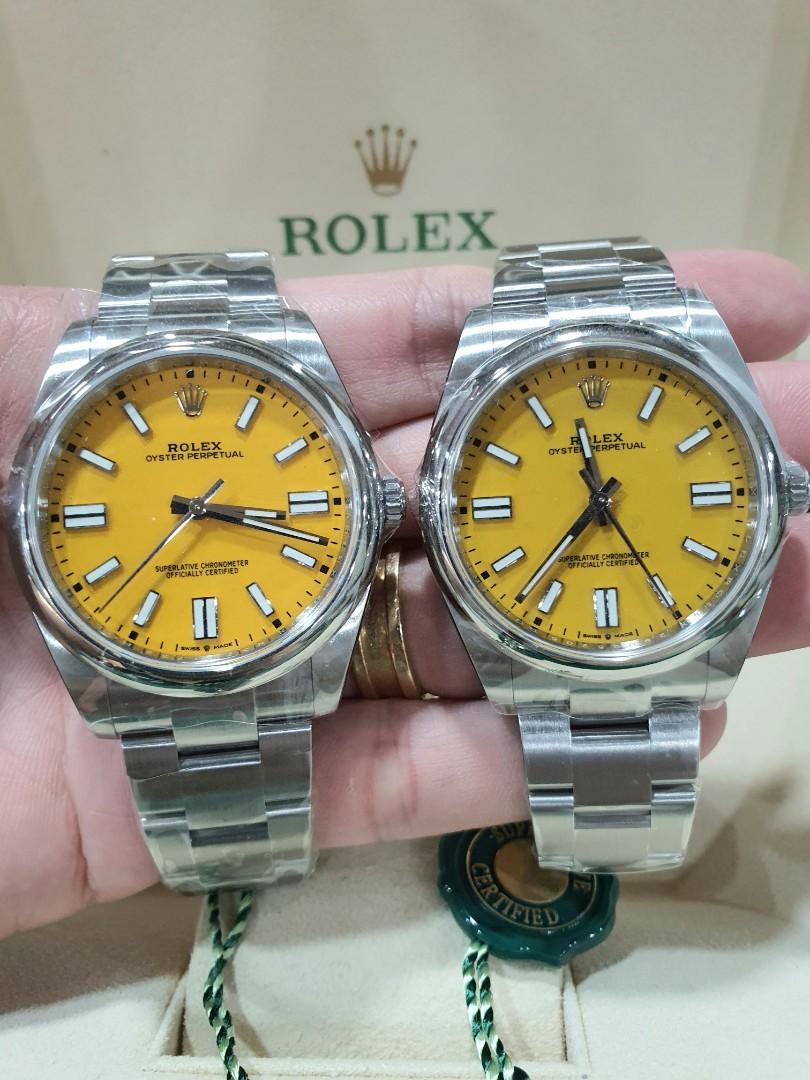 Yellow oyster best sale perpetual 41