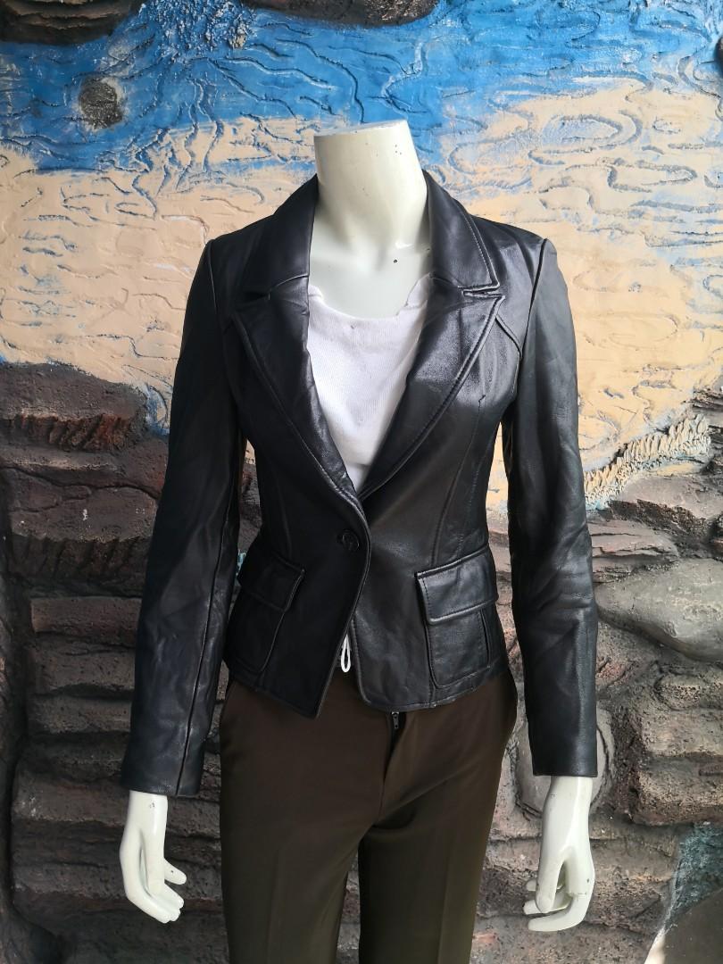 Sally and john top new york leather jacket