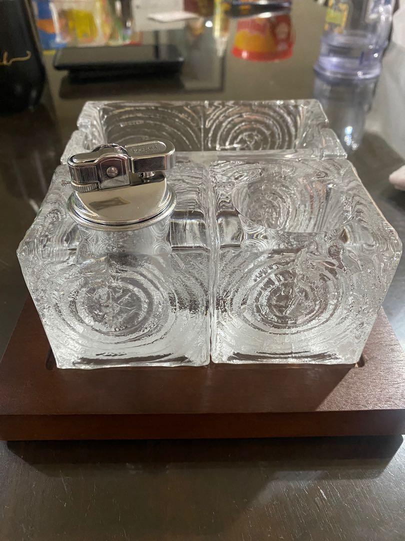 sasaki crystal holders and lighter (Category: Other Kitchenware & Tableware) located in Manila. Submitted by littleliam85 (Listing ID 1082930466, Image 1). Description: from japan.