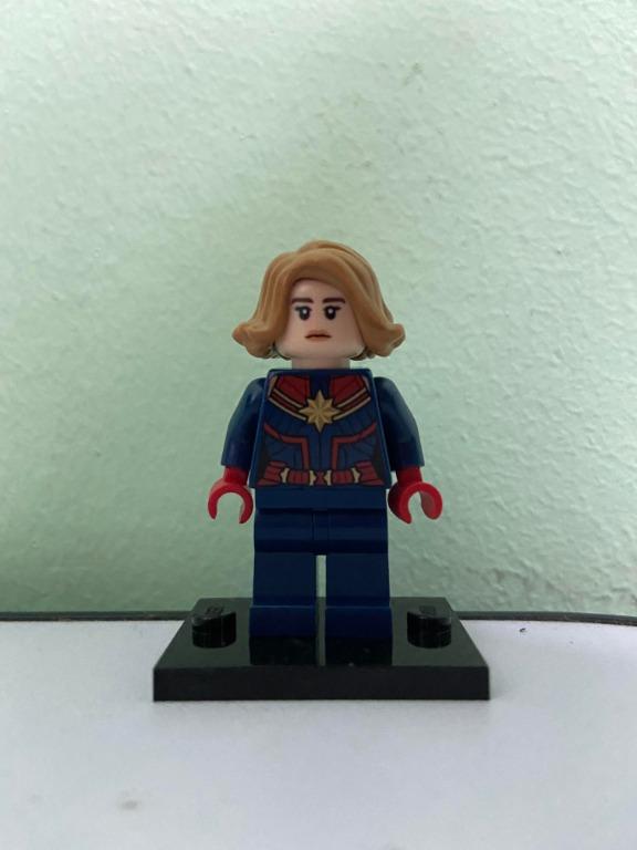 Lego Figure Captain Marvel sh555 Medium Nougat Hair 