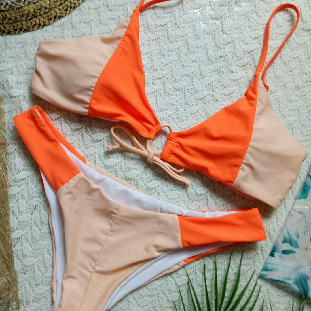 LV Orange Bohemian Bikini Swimsuit Set DUPE, Women's Fashion, Swimwear,  Bikinis & Swimsuits on Carousell