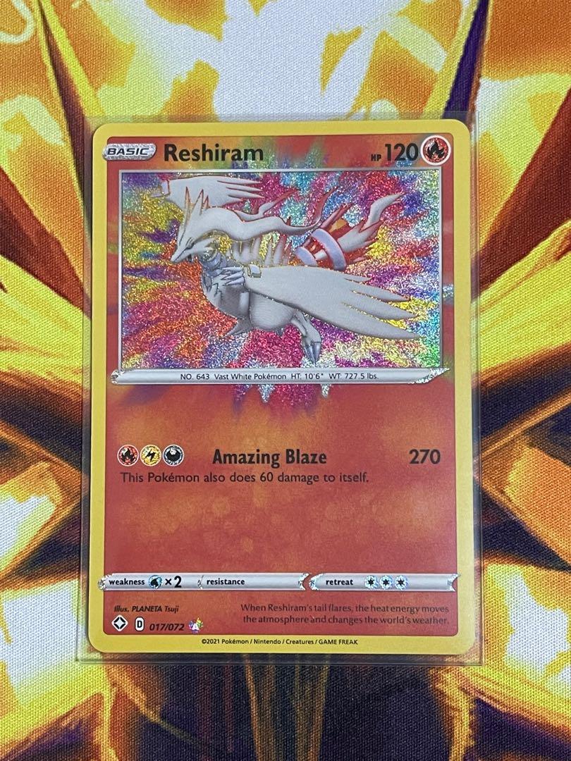 Reshiram 017/072 Pokemon Amazing Rare 2021 Shining Fates