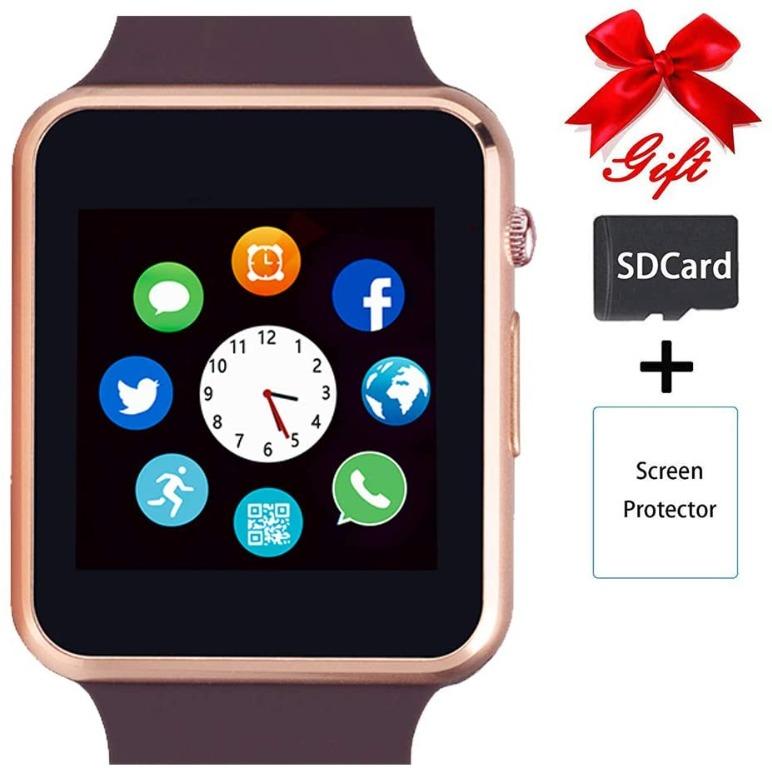 Smart Watch Unlocked Touchscreen Smartwatch Compatible with Bluetooth Android IOS Partial Functions Call and Text Camera Notification Music Player