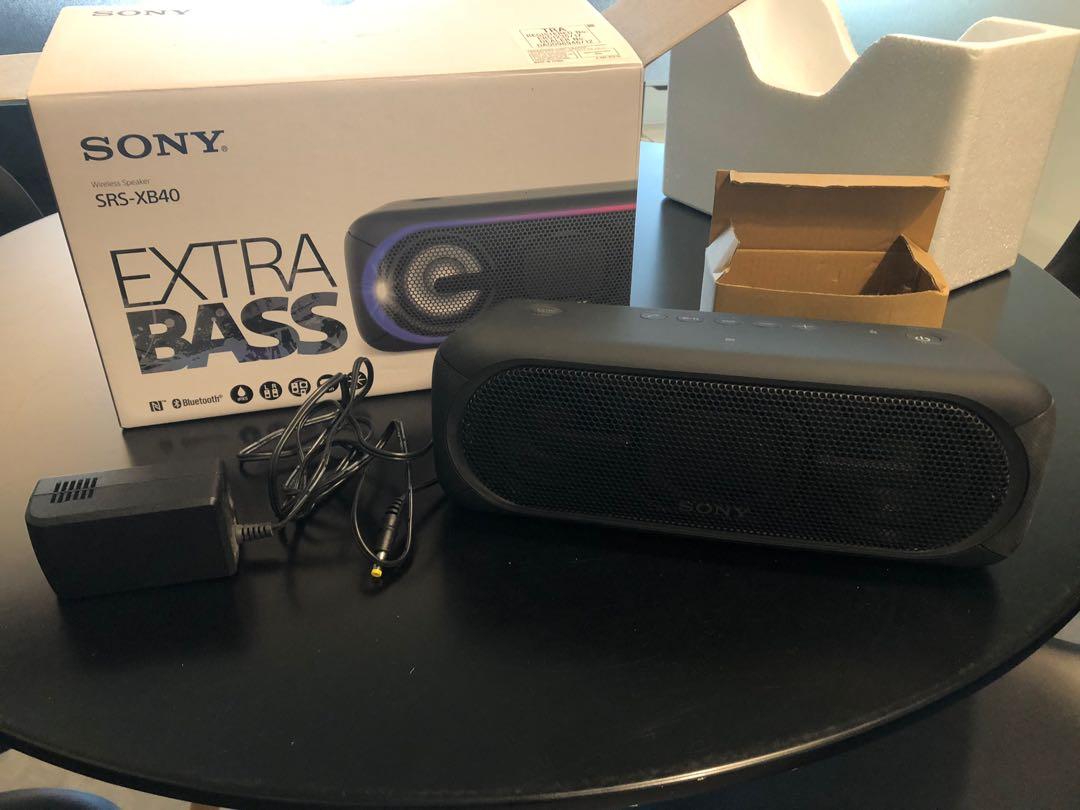 Sony SRS-XB40 超低音可攜式喇叭, 音響器材, Soundbar、揚聲器