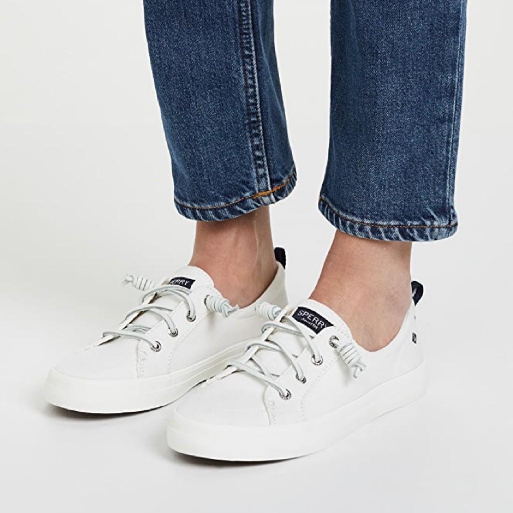 Sperry crest vibe sneaker white store