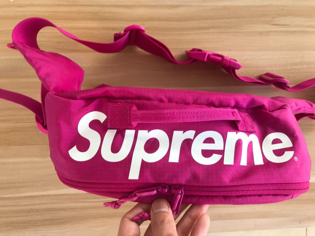 Supreme waist bag magenta hot sale