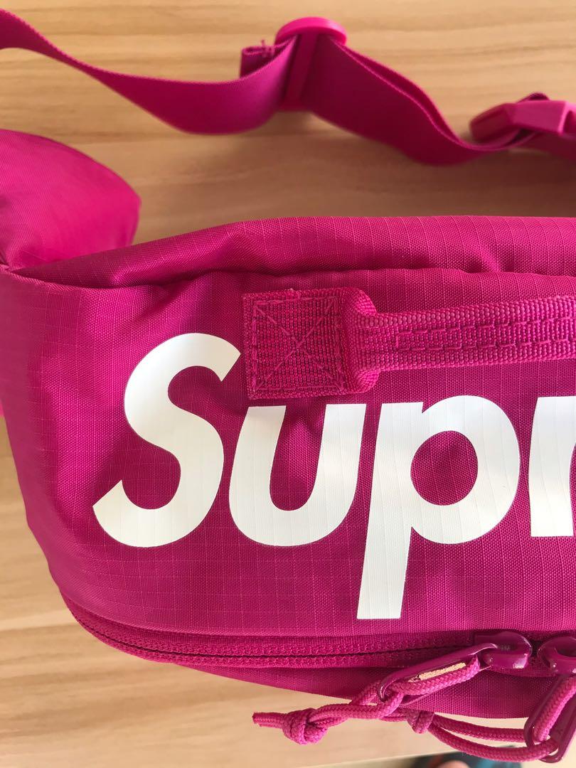 Supreme waist bag cheap ss17 red