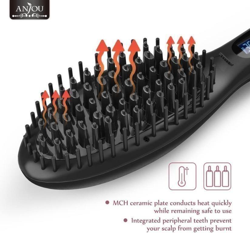 Anjou hair straightener brush online