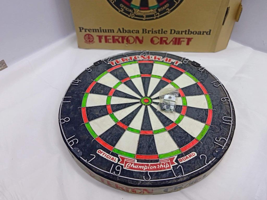 TERTON DART BOARD / Dart Game, Health & Nutrition, Health Supplements