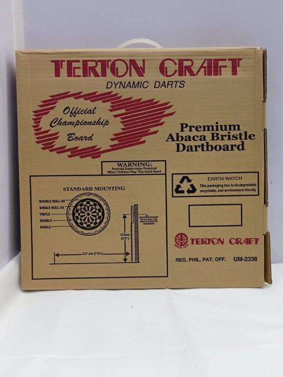 TERTON DART BOARD / Dart Game, Health & Nutrition, Health Supplements