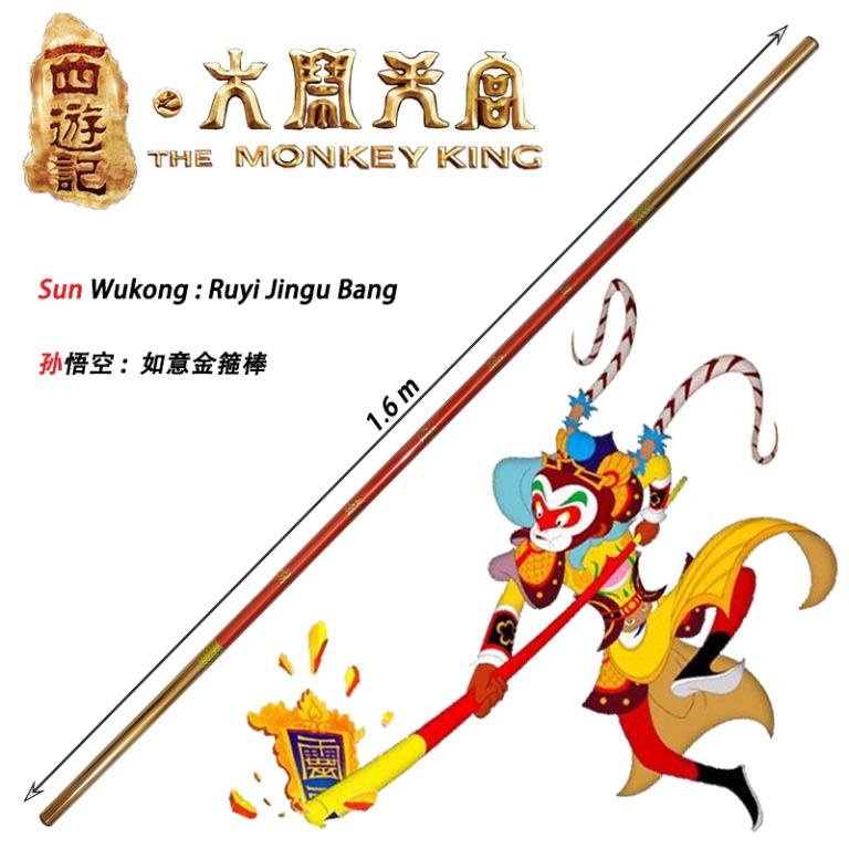 The Monkey King Sun Wukong Ruyi Jingu Bang Cosplay Pu Pvc Staff Hobbies Toys Memorabilia Collectibles Fan Merchandise On Carousell