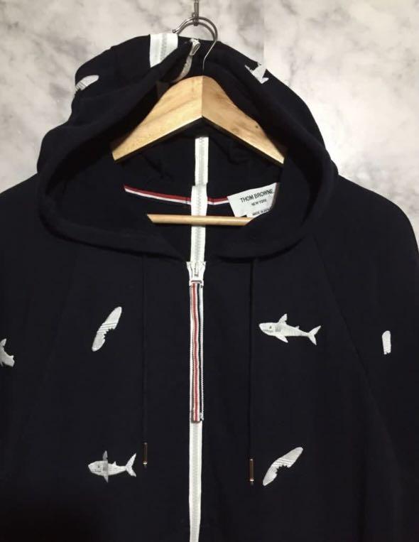Thom browne shark sweater hot sale