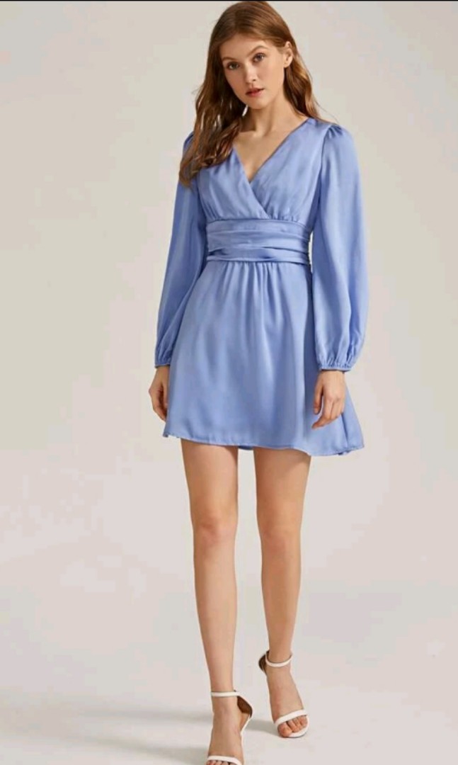 Blue and white clearance semi formal dresses