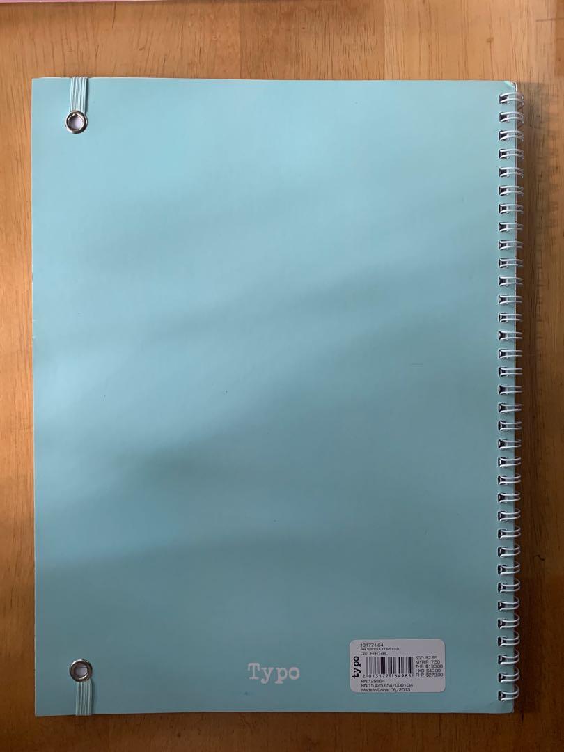 Typo A4 Notebook - Deer Girl Collage 🦌 (Category: Stationery & School Supplies) located in Quezon City. Submitted by horangidee (Listing ID 1082913781, Image 2). Description: The OG Typo A4 Spinout Notebook to keep your notes, secret schemes and doodles all together! 💫 Tear off sheets 💫 Elastic fastener 💫 Internal pocket 💫 Lined pages 💫 120 pages/60 sheets Type: Deer Girl Collage 🦌.