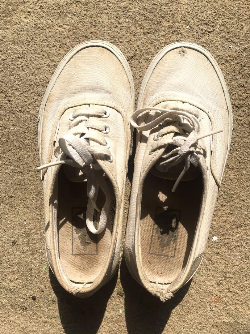 all white original vans