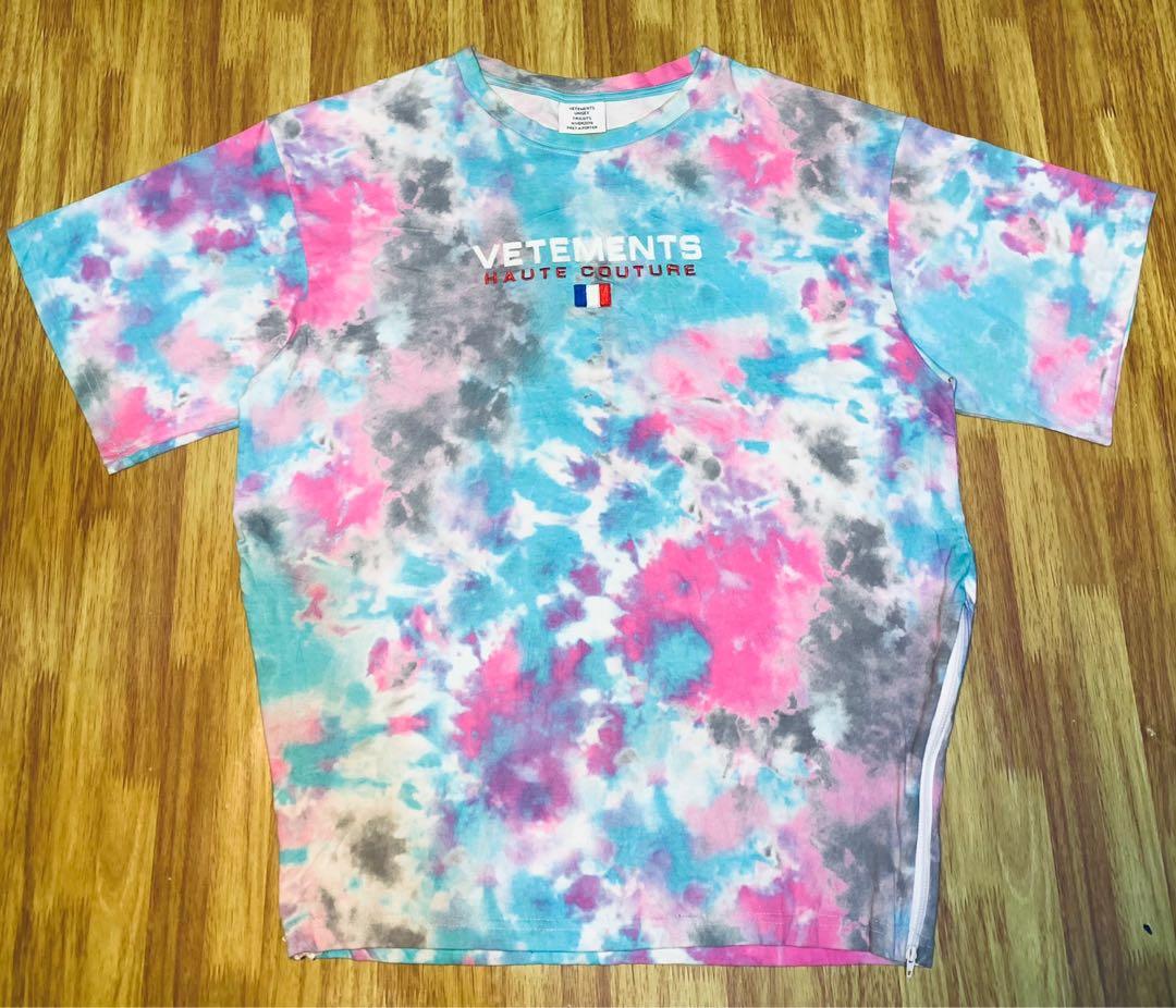 Vetements Tie Dye Fesyen Pria Pakaian Atasan di Carousell