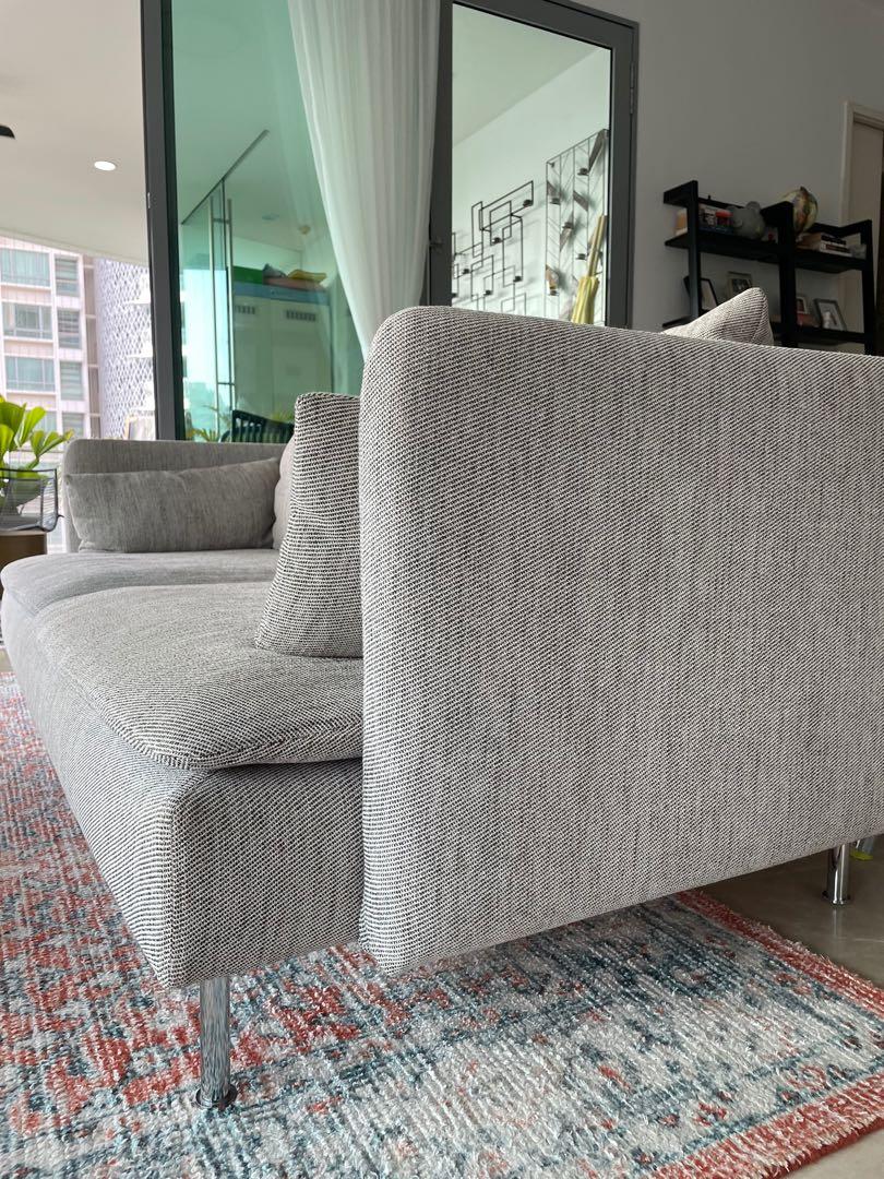 3Seat Couch (with 2 Sets of Covers), IKEA Soderhamn, Furniture & Home