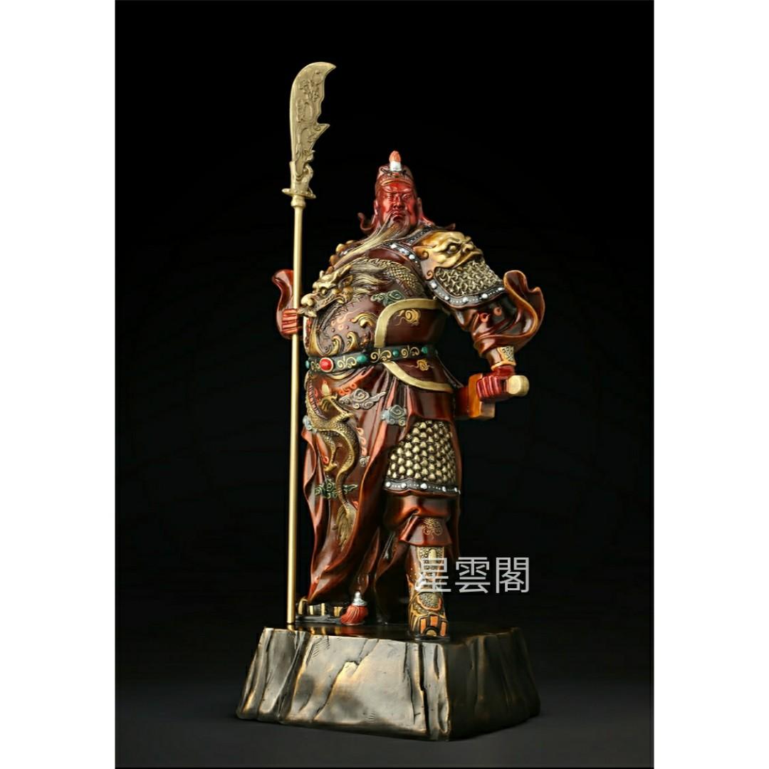 [全銅製]關聖帝君 神像 關公 關帝 關二哥 星雲閣, 興趣及遊戲, 收藏品及紀念品, 宗教物品 - Carousell