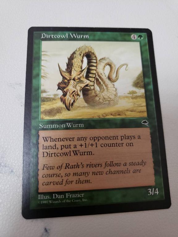 覆塵亞龍dirtcowl Wurm 魔法風雲會magic The Gathering Mtg 興趣及遊戲 古董收藏 收藏品及紀念品 明星週邊 Carousell