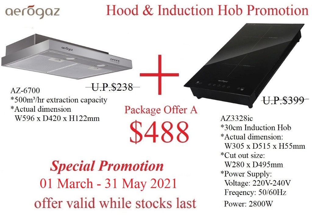 Aerogaz Package Promotion/Aerogaz Induction/Induction+Ceramic/Hob