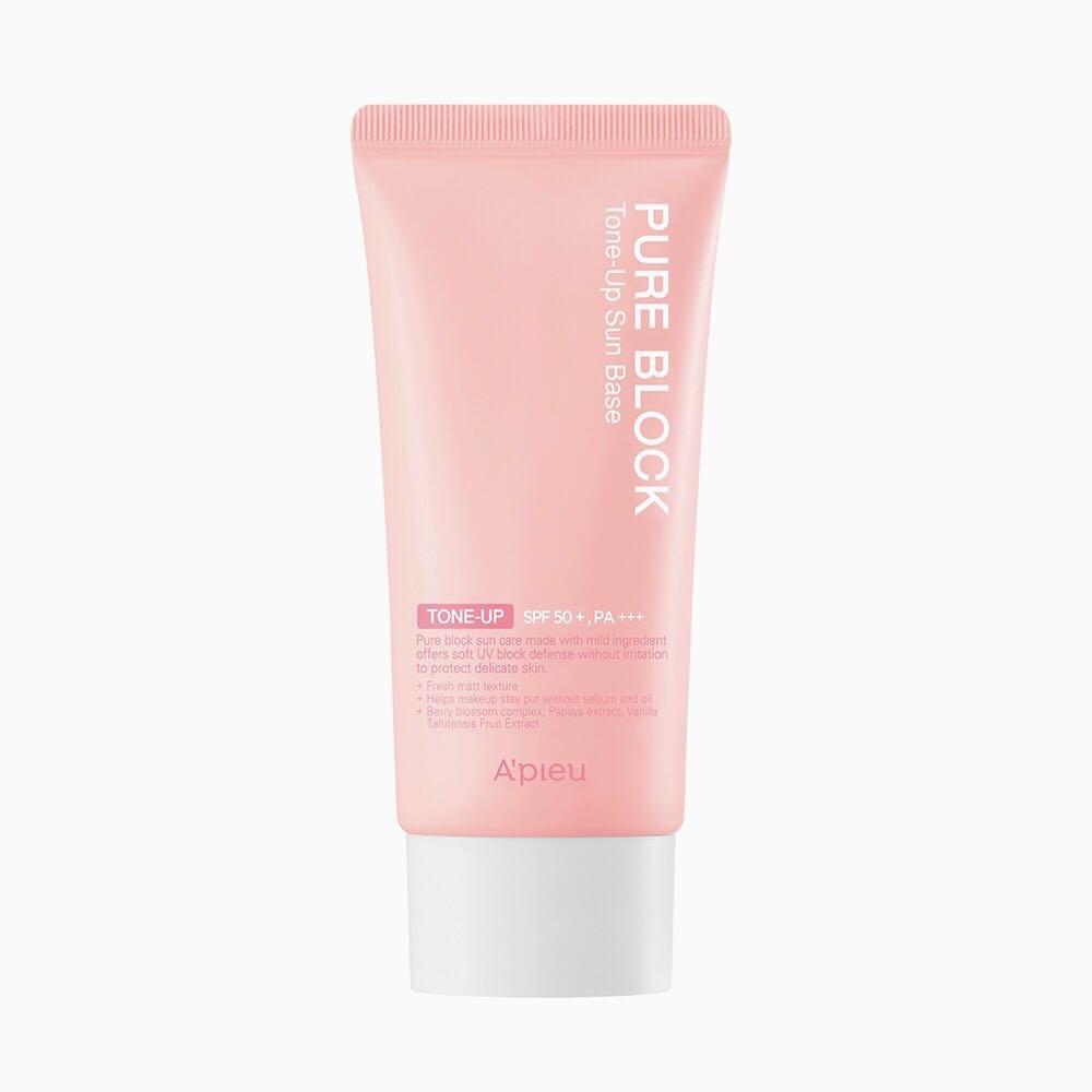 APIEU A’PIEU Pure Block Tone Up Sun Base Cream Sunscreen SPF 50 50ml ...