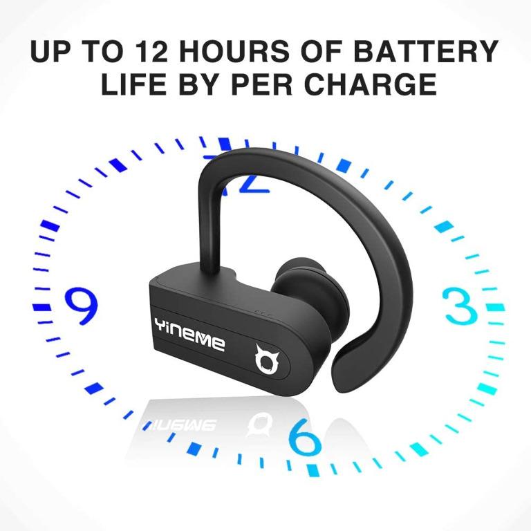 Bluetooth 5.0 Headphones with LED Display Charging Case YINEME