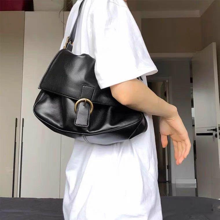 Brandy Melville Baguette Black leather bag