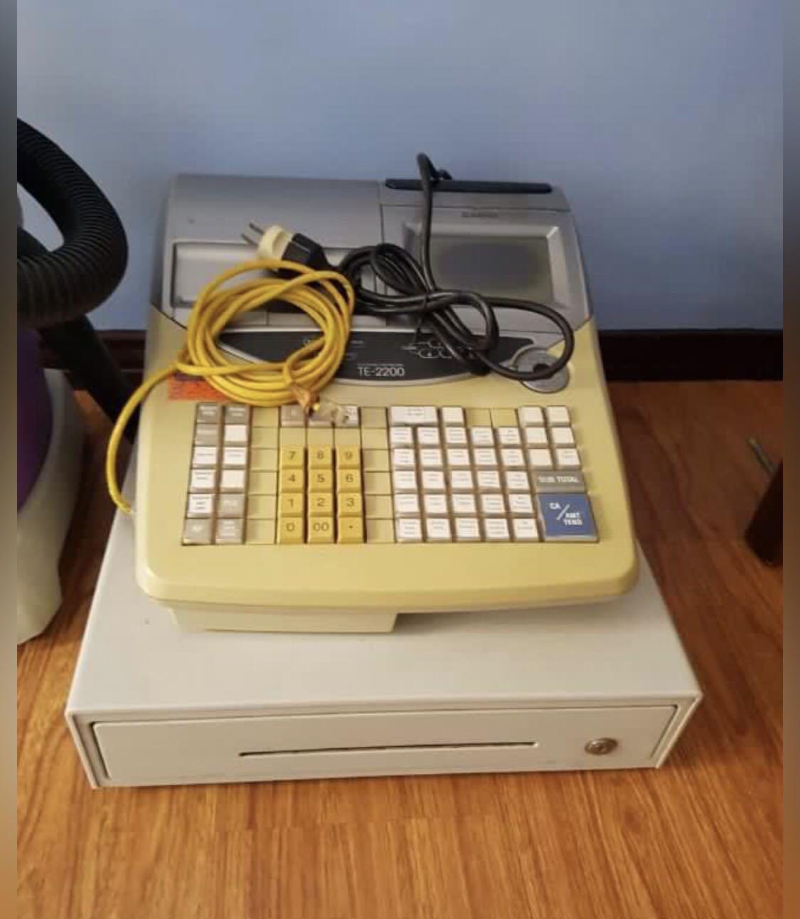 Casio Cash Register (Category: Office & Business Technology) located in Marikina City. Submitted by lunox2424 (Listing ID 1083129067, Image 2). Description: Turns on. Working buttons. No keys. You can buy keys online at Casio website. Please see images for reference. Open for delivery within Metro Manila. Add Delivery charge.