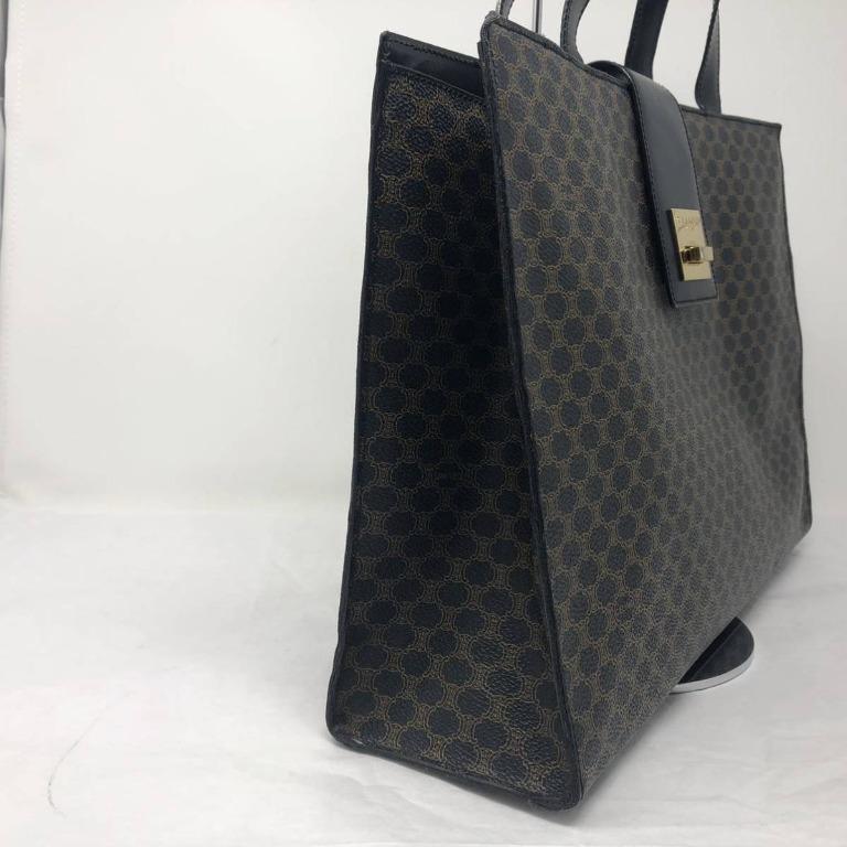 Celine black shop tote bag