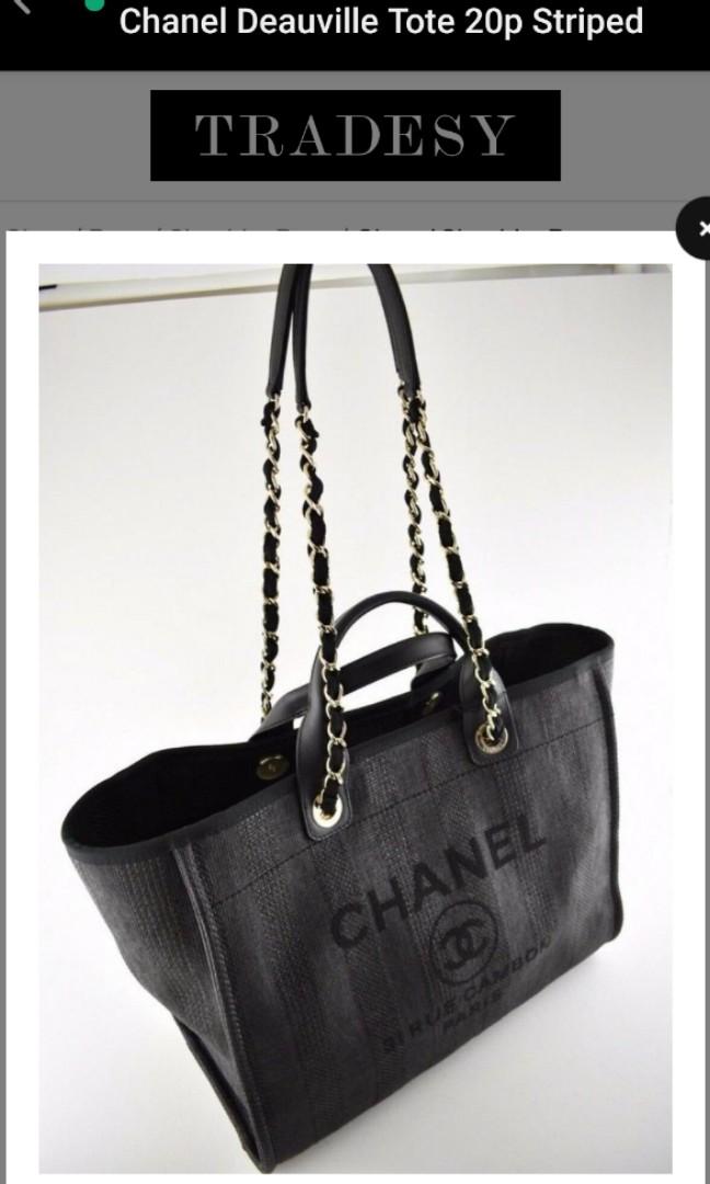 Chanel deauville tote medium/large size, Women's Fashion, Bags & Wallets,  Tote Bags on Carousell