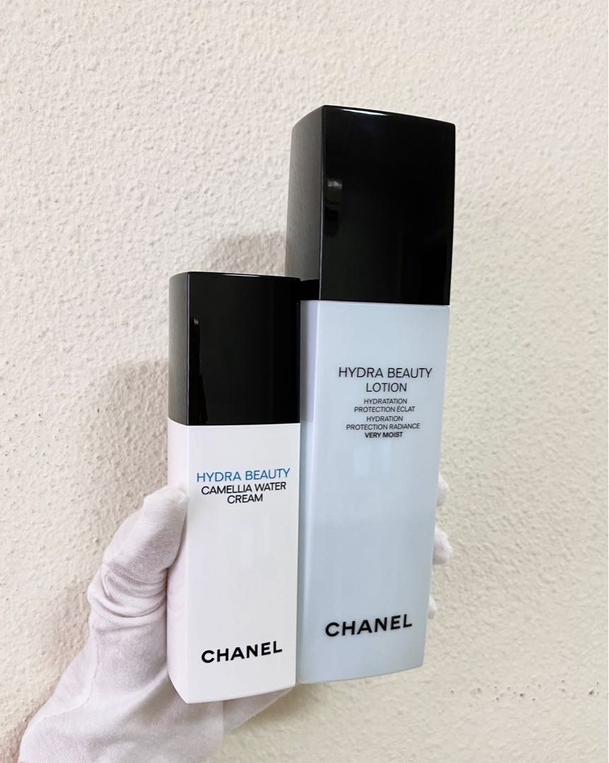 CHANEL Hydra Beauty Lotion Very Moist + Hydra Beauty Camellia Water Cream,  Beauty & Personal Care, Face, Face Care on Carousell