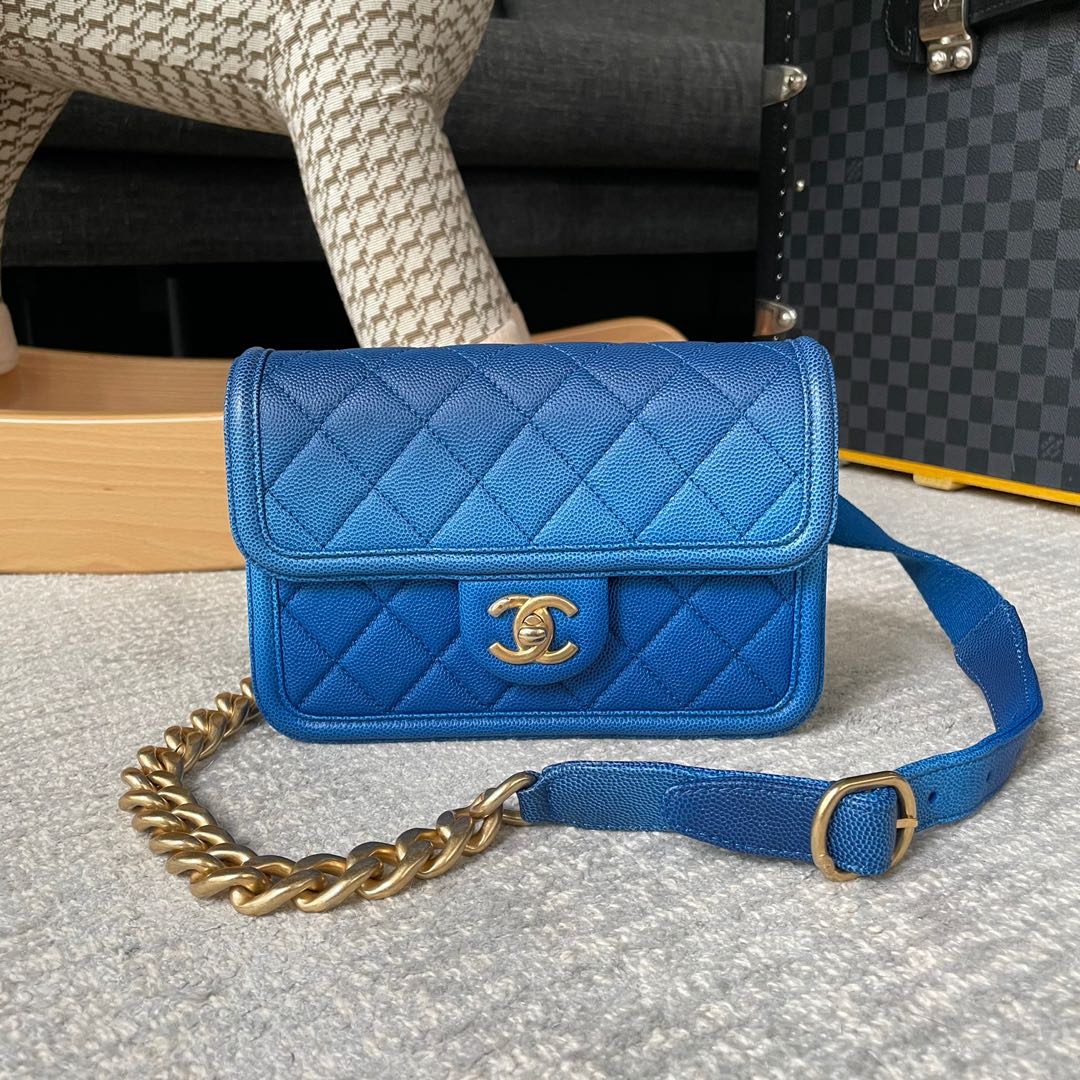 Chanel Sunset on the sea bum bag, Luxury, Bags & Wallets on Carousell