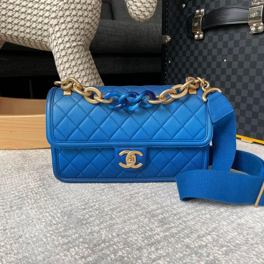 Chanel 2019 Sunset On The Sea Flap Bag w/ Tags - Blue Crossbody